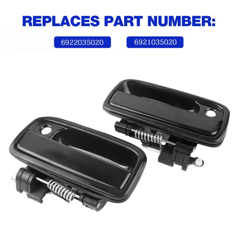 LCWRGS Exterior Outside Door Handle Replacement for Toyota Tacoma 1995 1996 1997 1998 1999 2000 2001 2002 2003 2004, 2Pcs Front Driver & Passenger Side, 6922035020 6921035020 - Image 3